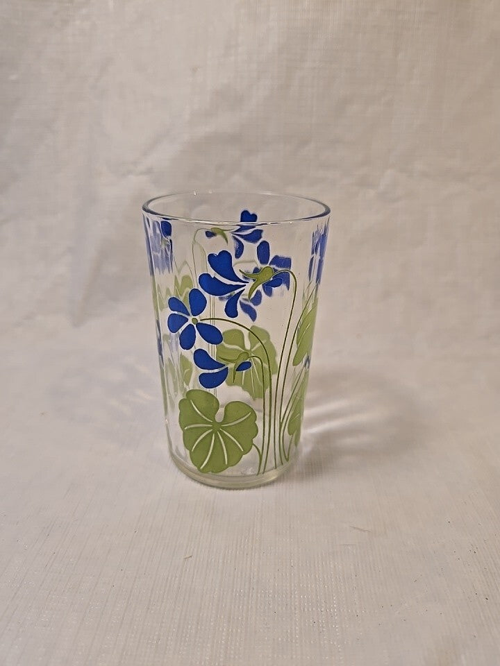 Swanky Swig 3 1/2 H Posy Violet Juice Glass