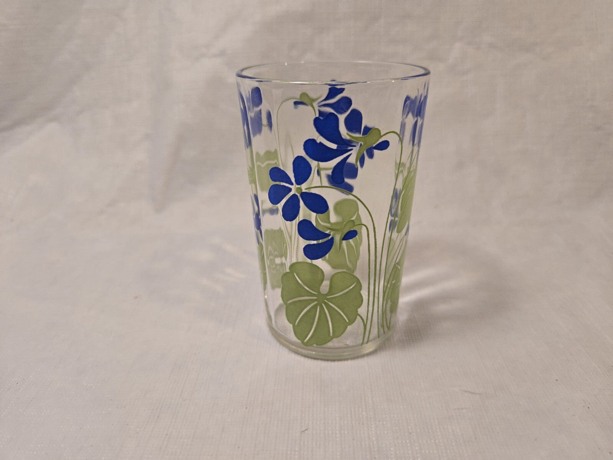 Swanky Swig 3 1/2 H Posy Violet Juice Glass
