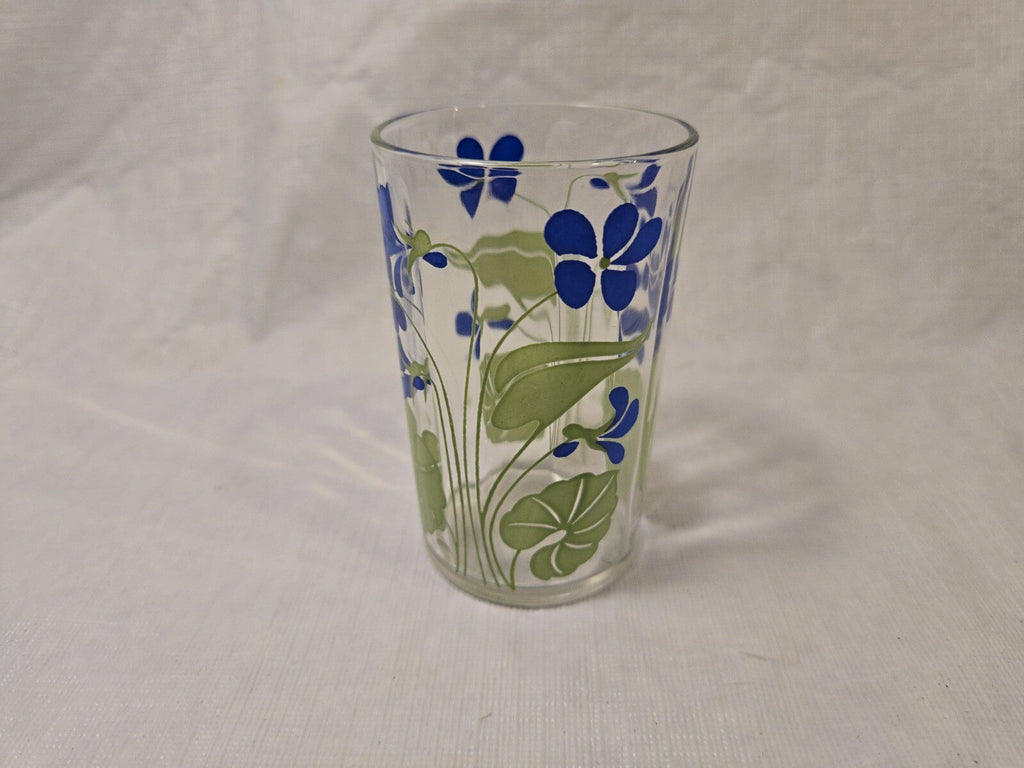 Swanky Swig 3 1/2 H Posy Violet Juice Glass
