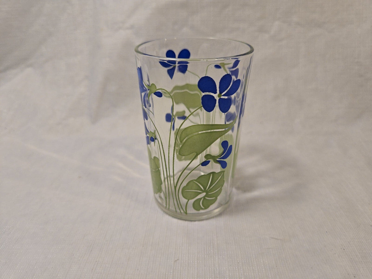 Swanky Swig 3 1/2 H Posy Violet Juice Glass