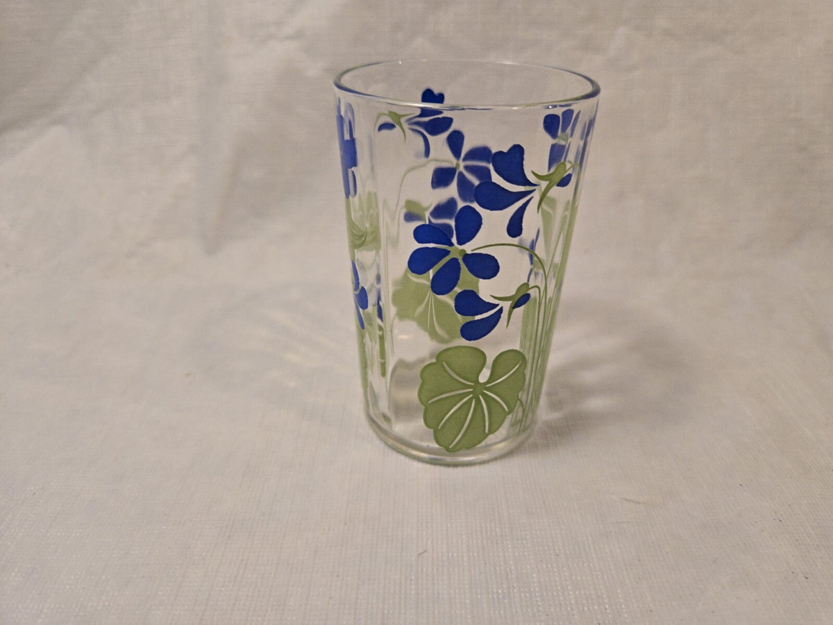 Swanky Swig 3 1/2 H Posy Violet Juice Glass