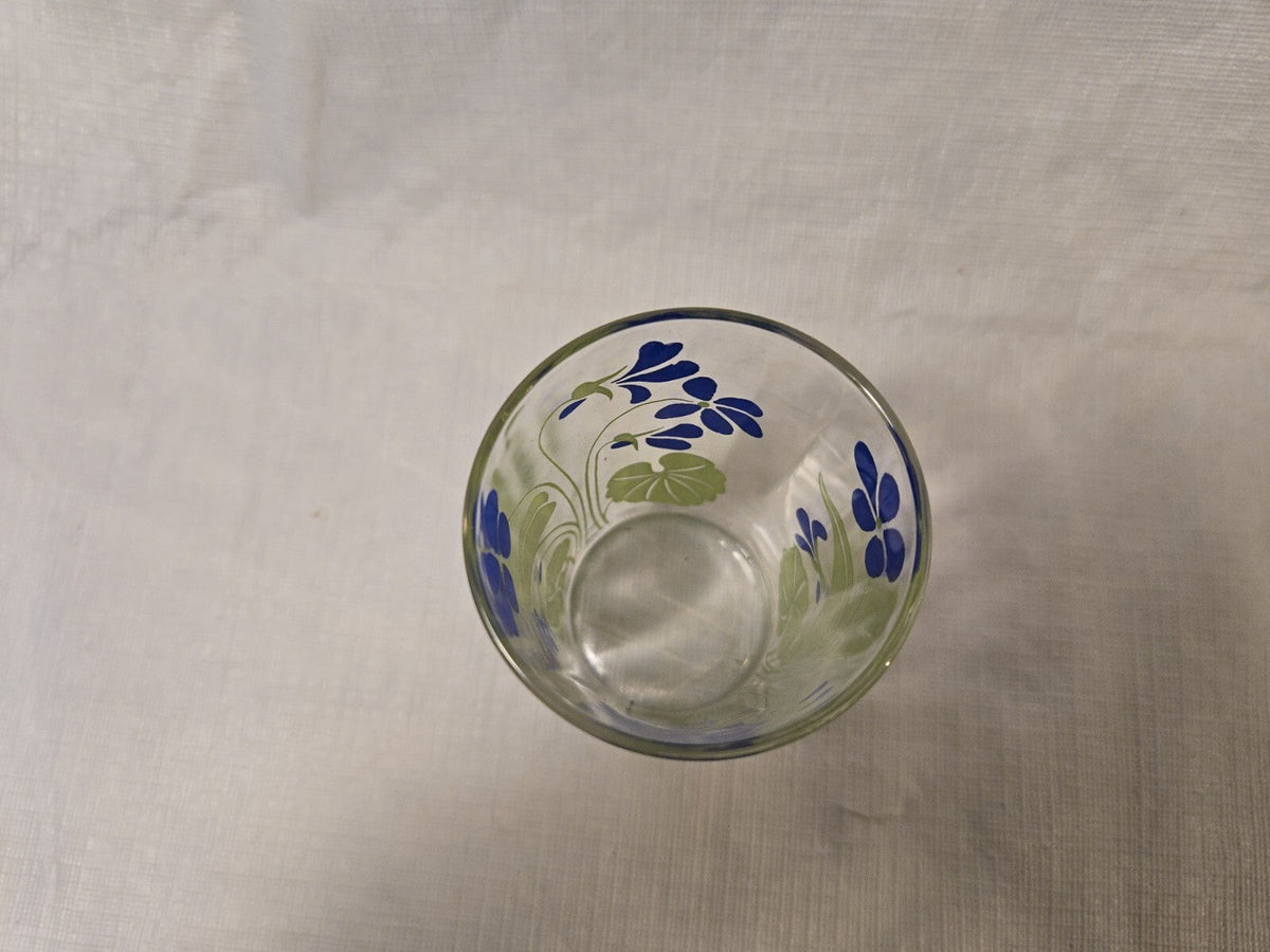 Swanky Swig 3 1/2 H Posy Violet Juice Glass