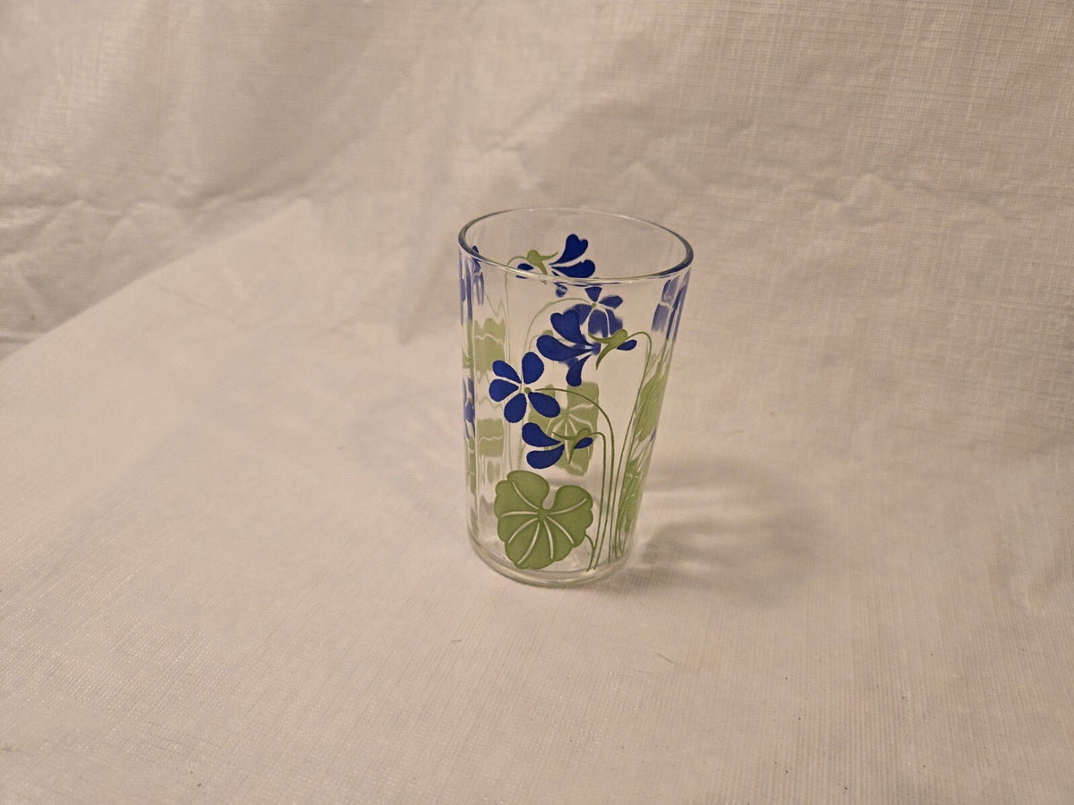 Swanky Swig 3 1/2 H Posy Violet Juice Glass