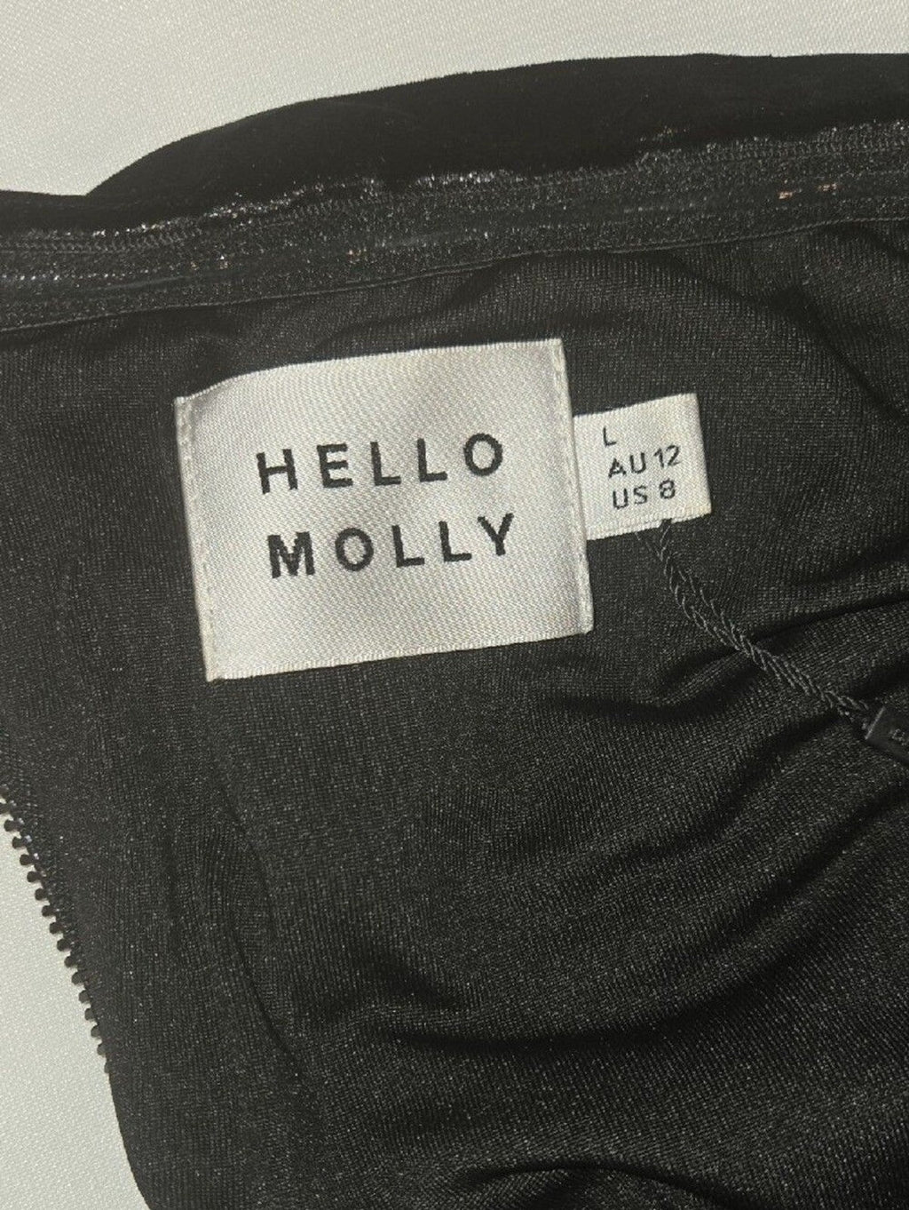 Hello Molly Black Strapless Ruched Velvet Mini Dress