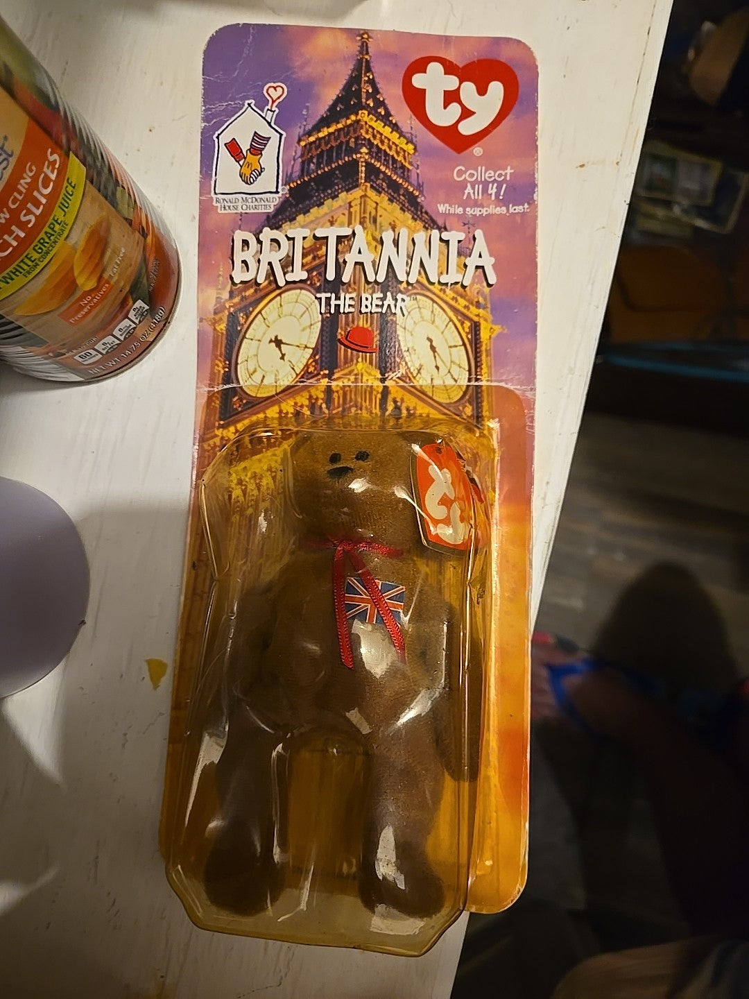TY Britannia The Bear Beanie Baby 1997 Retired McDonalds