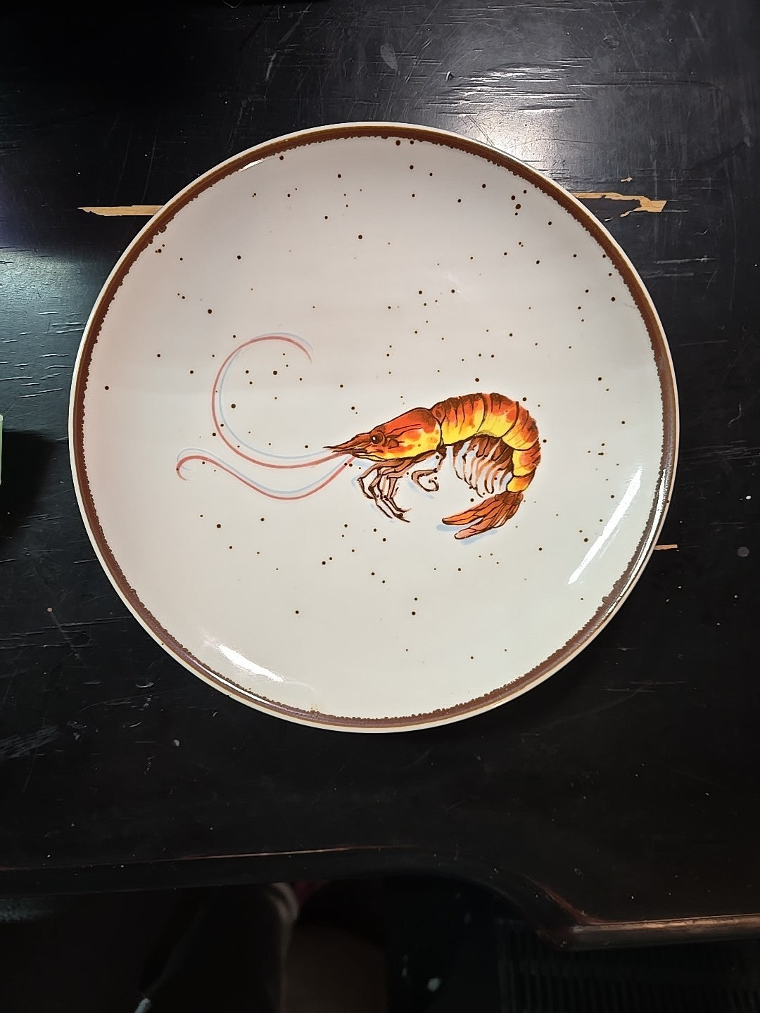 Vintage New Orleans Salad Plates Plate Shrimp Design