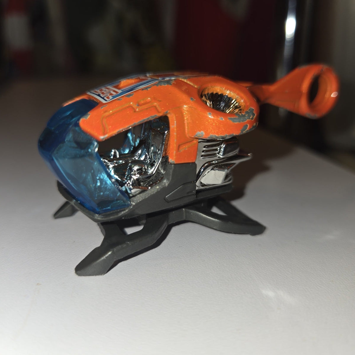 2016 Hot Wheels Ski Fi Search & Rescue Helicopter Orange 1:64 DIECAST Toy Car