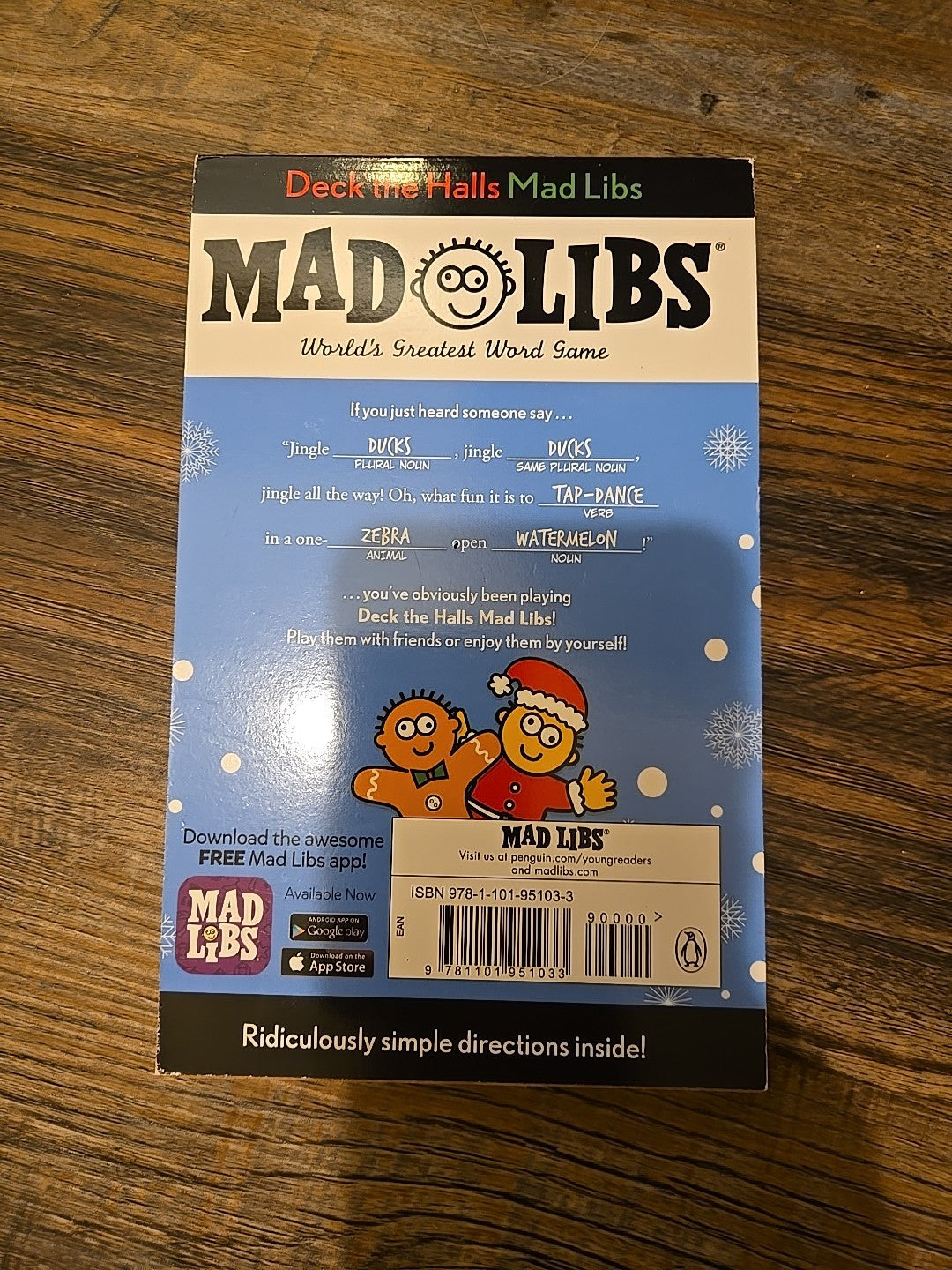 NEW 5-in-1 "Deck The Halls" MAD LIBS ~  World's Greatest Word Game Book for Play