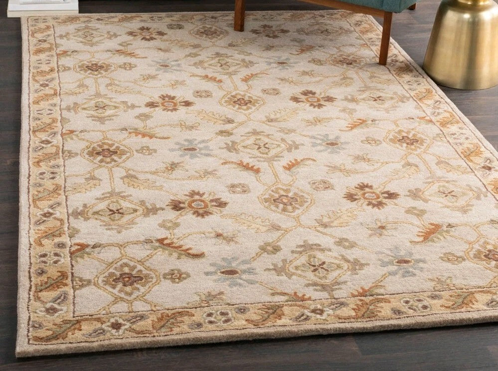 Surya CAE1084 Rectangle Brown and Beige Hand Tufted Area Rug,  8×11 ft