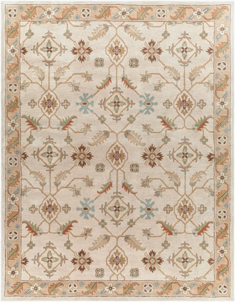 Surya CAE1084 Rectangle Brown and Beige Hand Tufted Area Rug,  8×11 ft