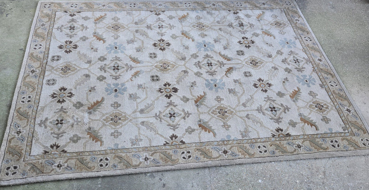 Surya CAE1084 Rectangle Brown and Beige Hand Tufted Area Rug,  8×11 ft