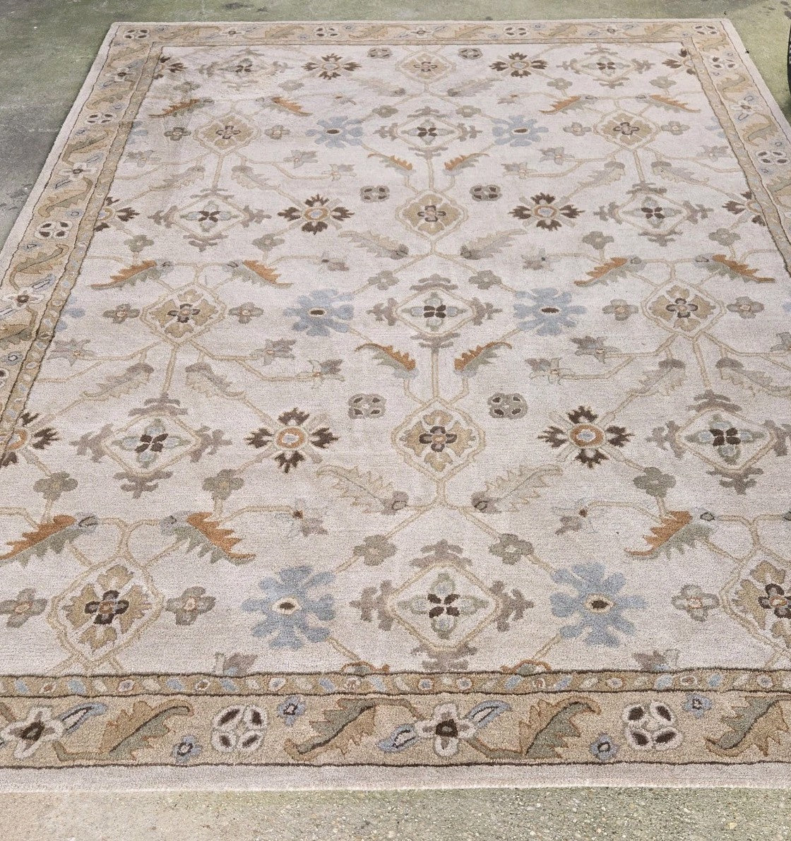 Surya CAE1084 Rectangle Brown and Beige Hand Tufted Area Rug,  8×11 ft