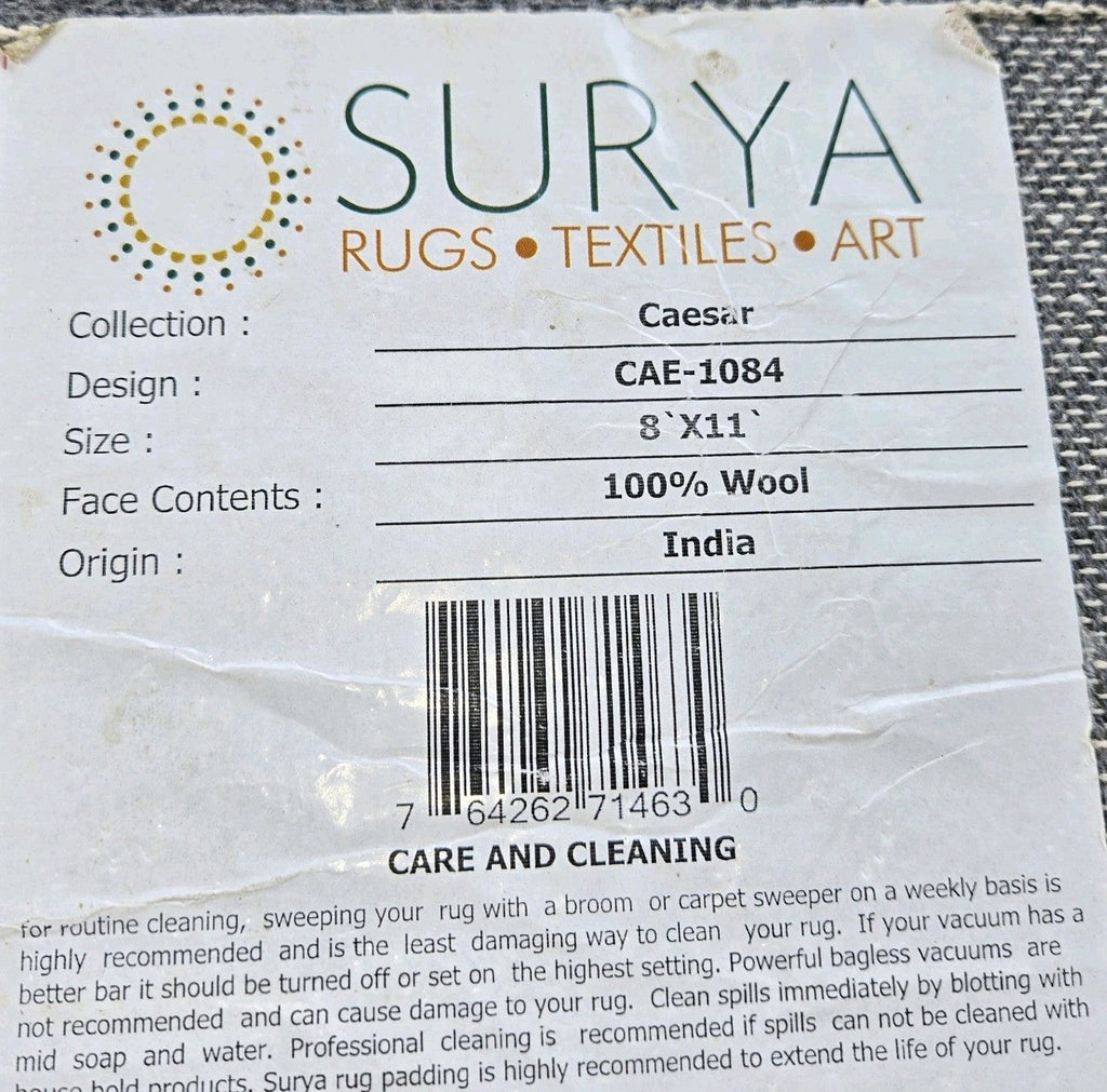 Surya CAE1084 Rectangle Brown and Beige Hand Tufted Area Rug,  8×11 ft