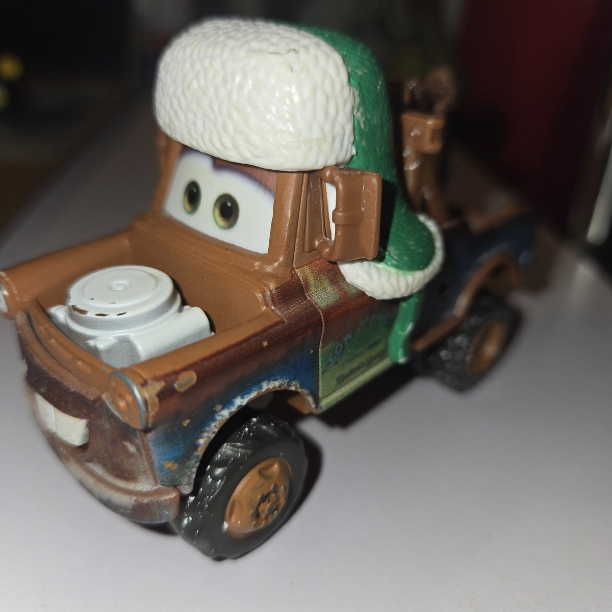 Disney Pixar Cars Diecast Vehicle Mattel Figure - Whee Hoo Winter Mater Towtruck