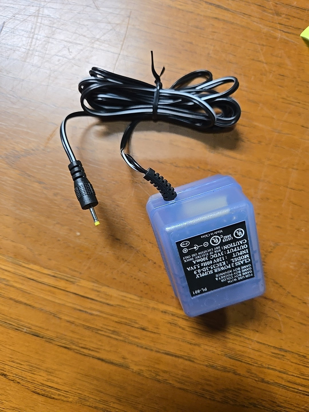 Game Boy Color Power Supply Adapter Tested Purple