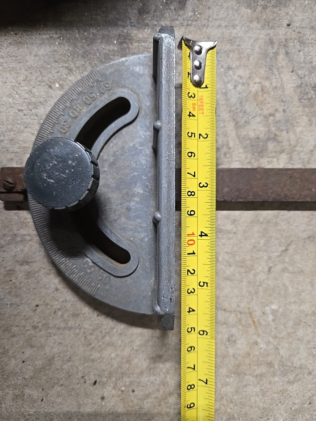 Miter Gauge from 12" Table Saw