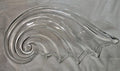 Mikasa Clearwater Crystal Wave Shell Nautilus Germany Serving Tray Bowl