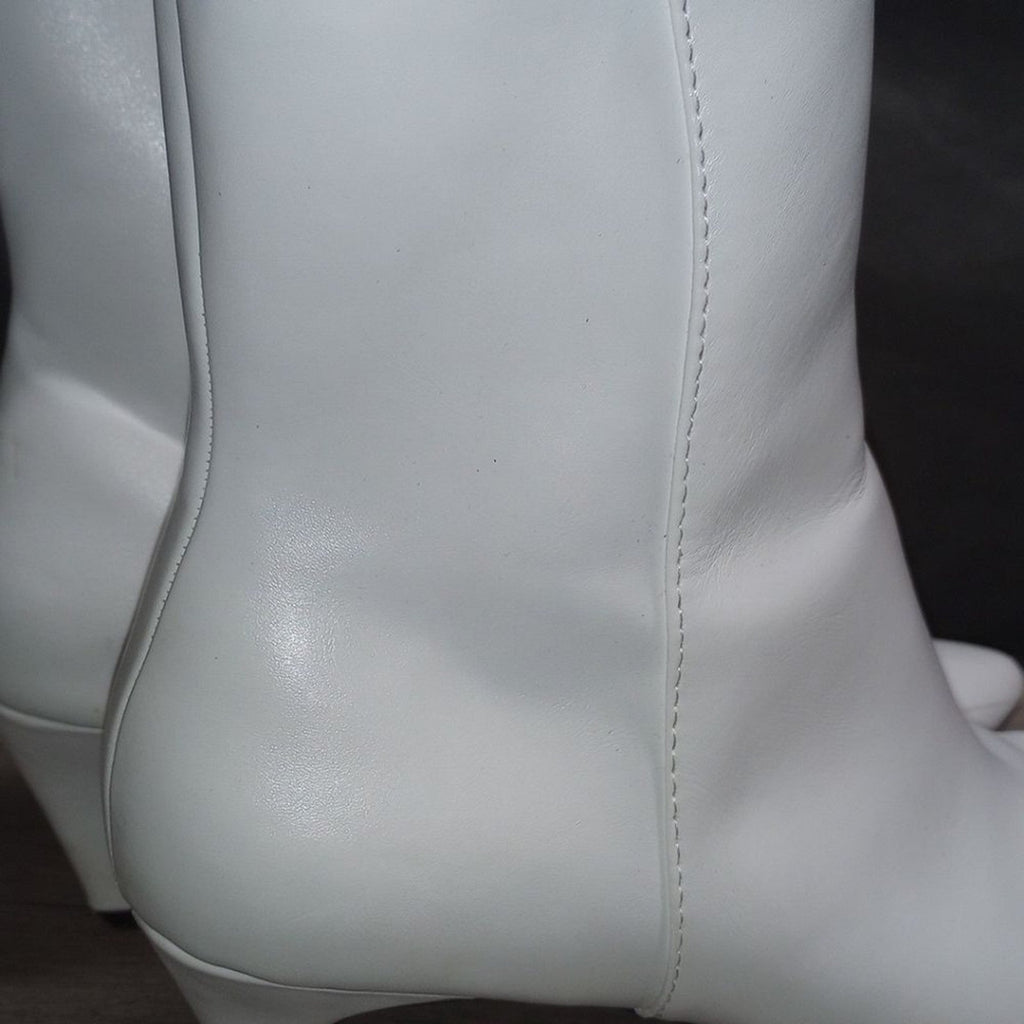 Christian Siriano White Boots