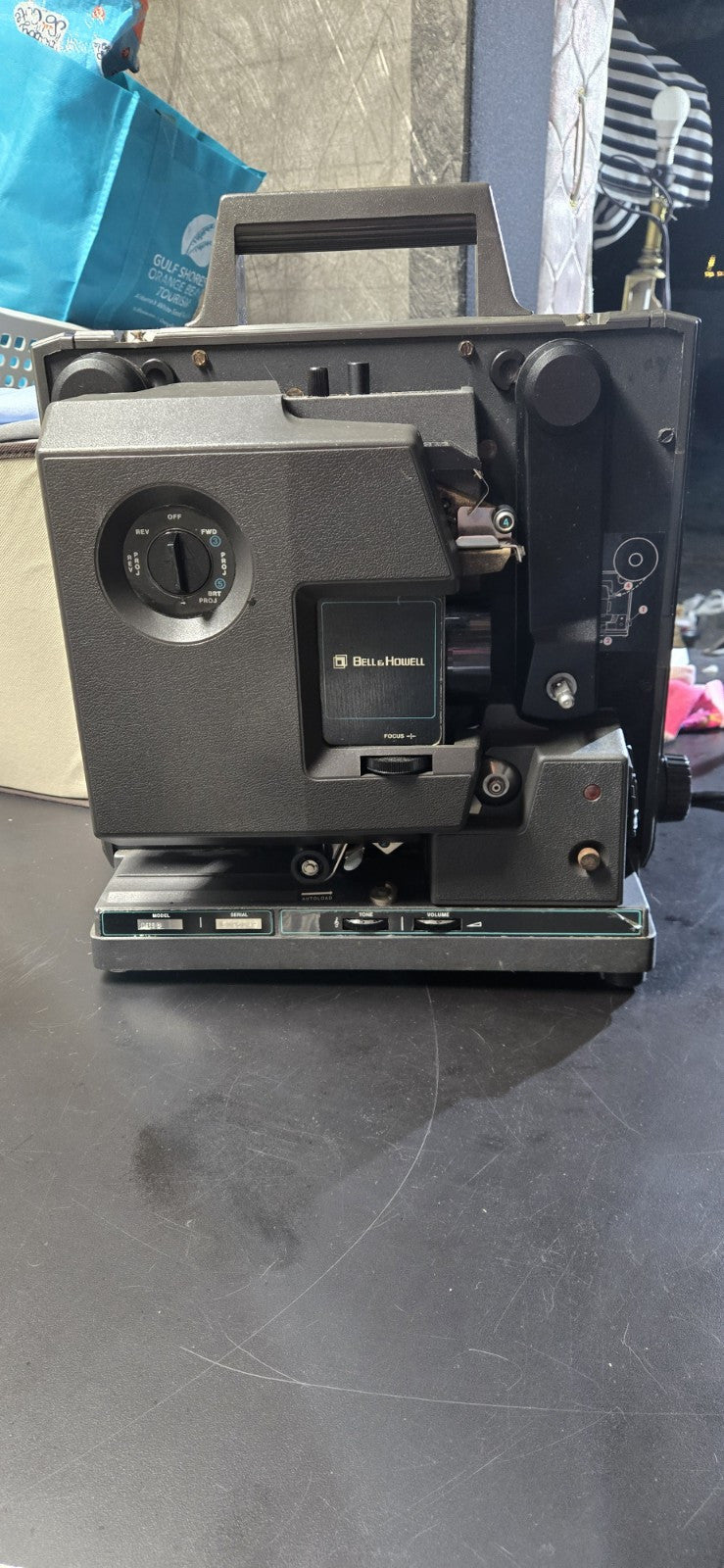 Bell & Howell 16mm Filmosound #2585 Film Projector in Case Home Movie Theater