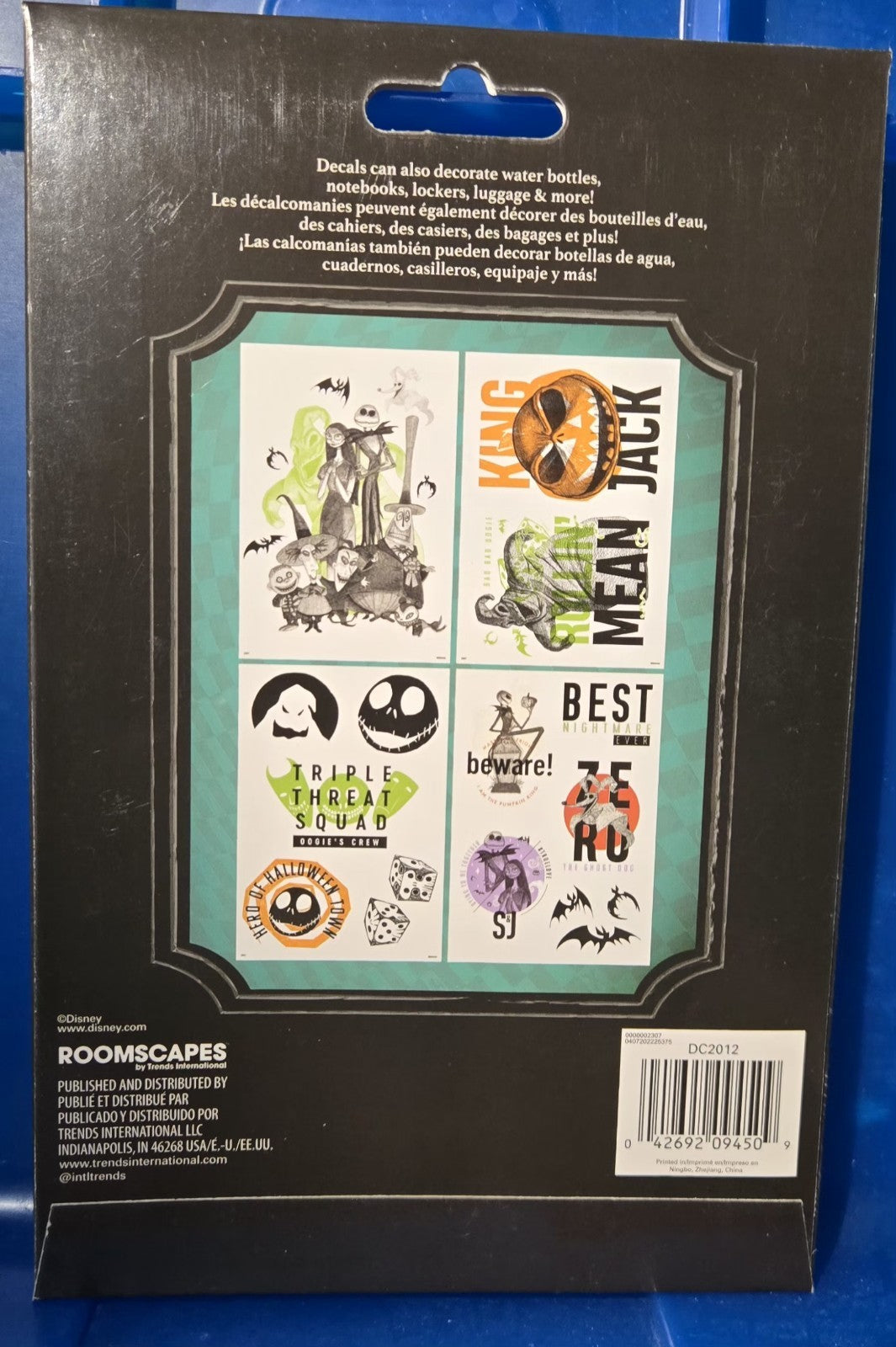 Disney Nightmare Before Christmas  Decal Stickers Variety Pack Lot 8