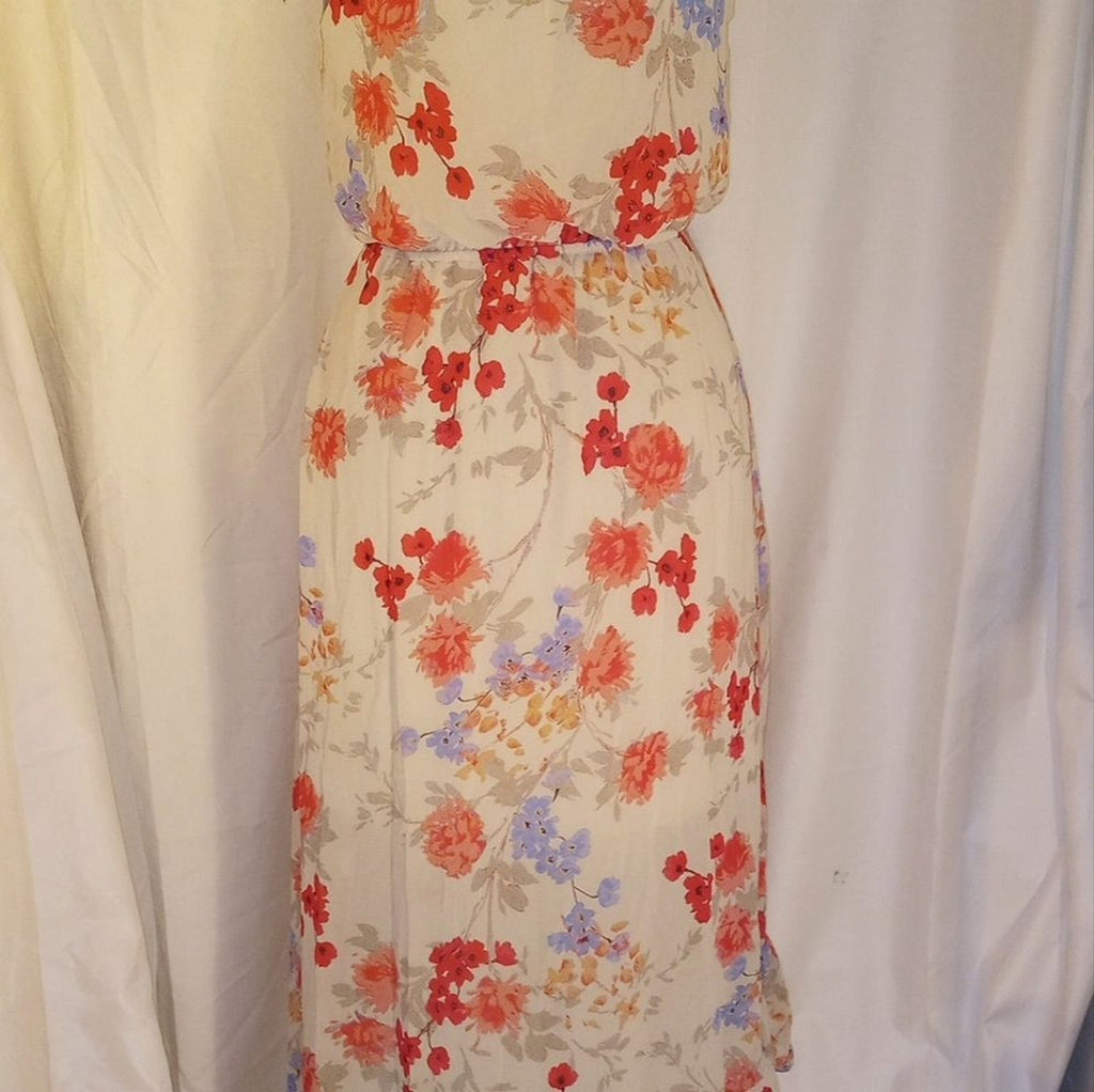 Elle midi summer flower Dress