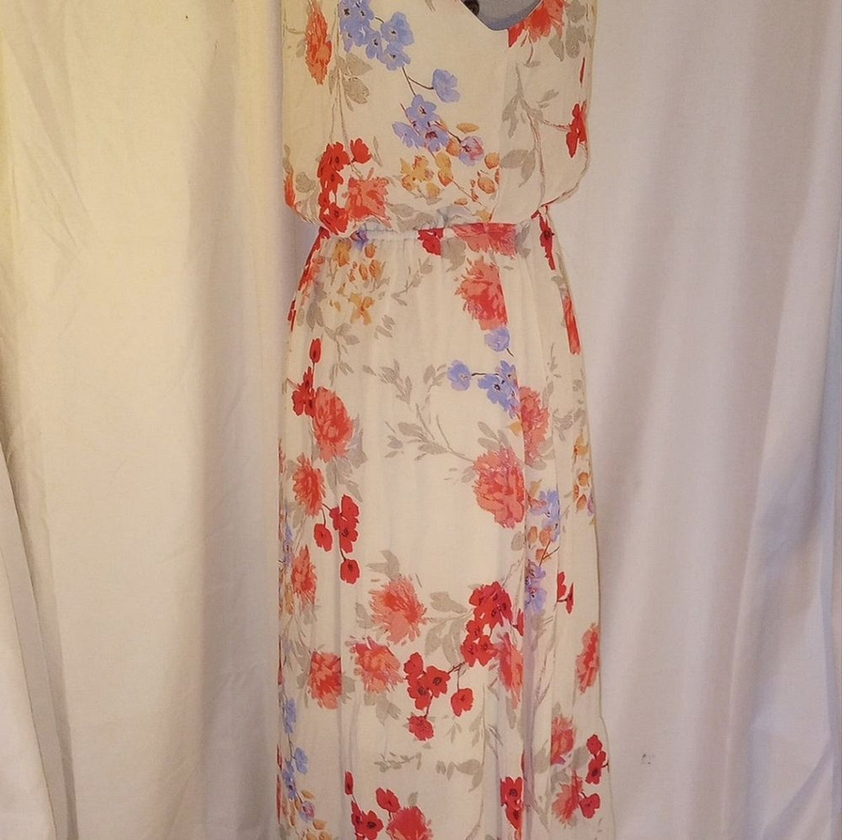 Elle midi summer flower Dress