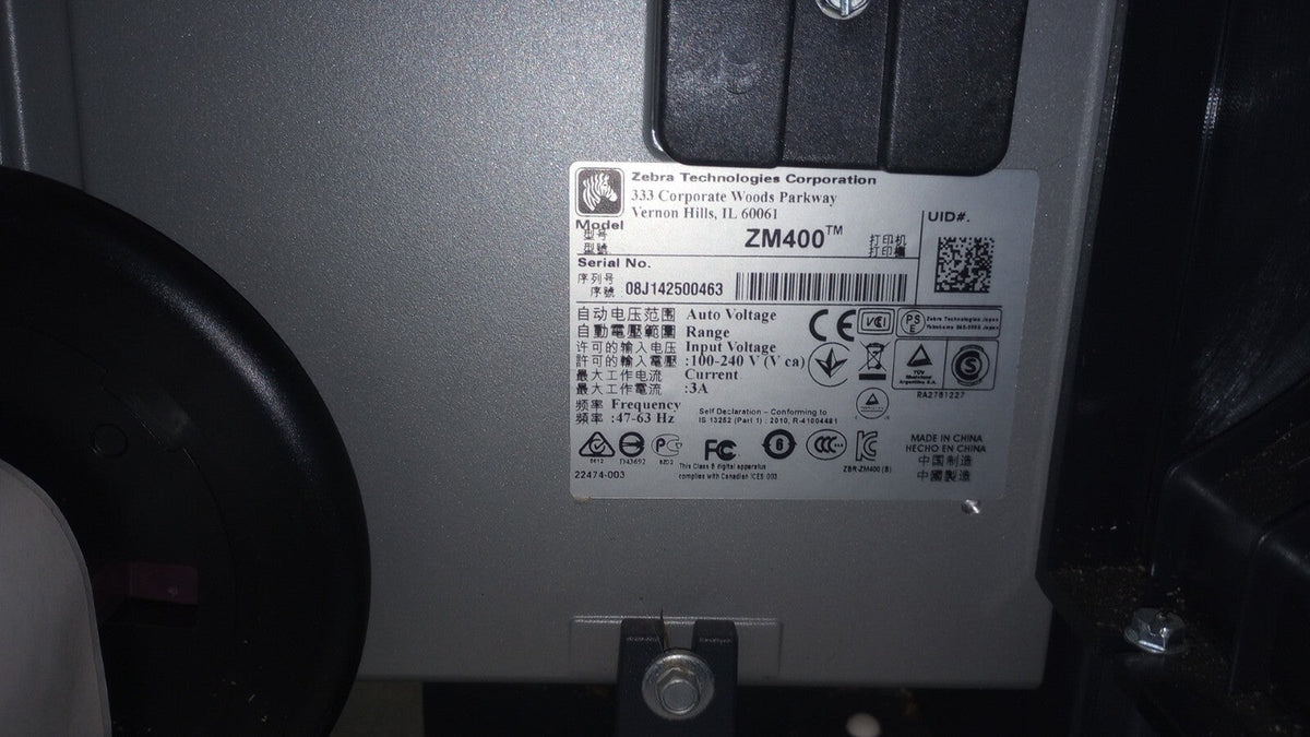 ZEBRA ZM400-2001-0000T 203DPI D/T-T/T SER/PAR/USB