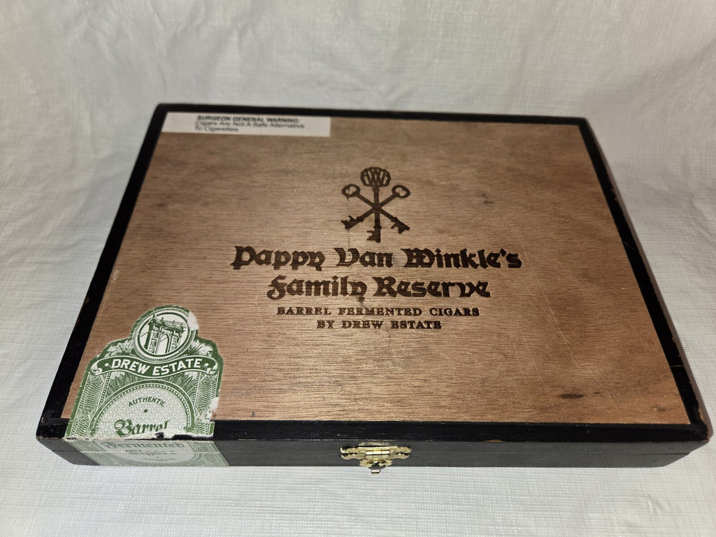 PAPPY VAN WINKLE FAMILY RESERVE TORO BY DREW ESTATE EMPTY WOODEN CIGAR BOX