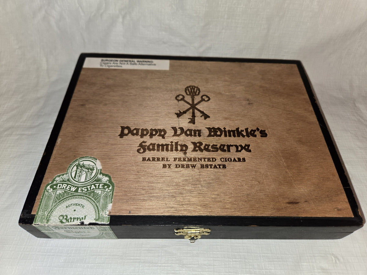 PAPPY VAN WINKLE FAMILY RESERVE TORO BY DREW ESTATE EMPTY WOODEN CIGAR BOX
