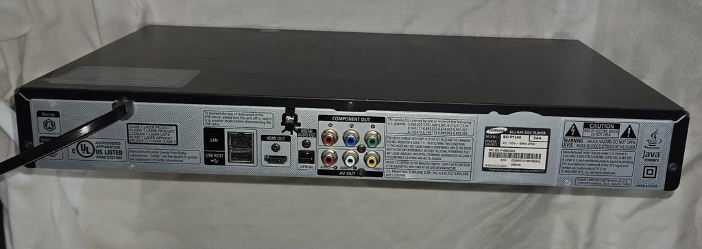 Samsung BD-P1500 Blu-Ray DVD Player Full HD 1080p • HDMI Cable, Works!