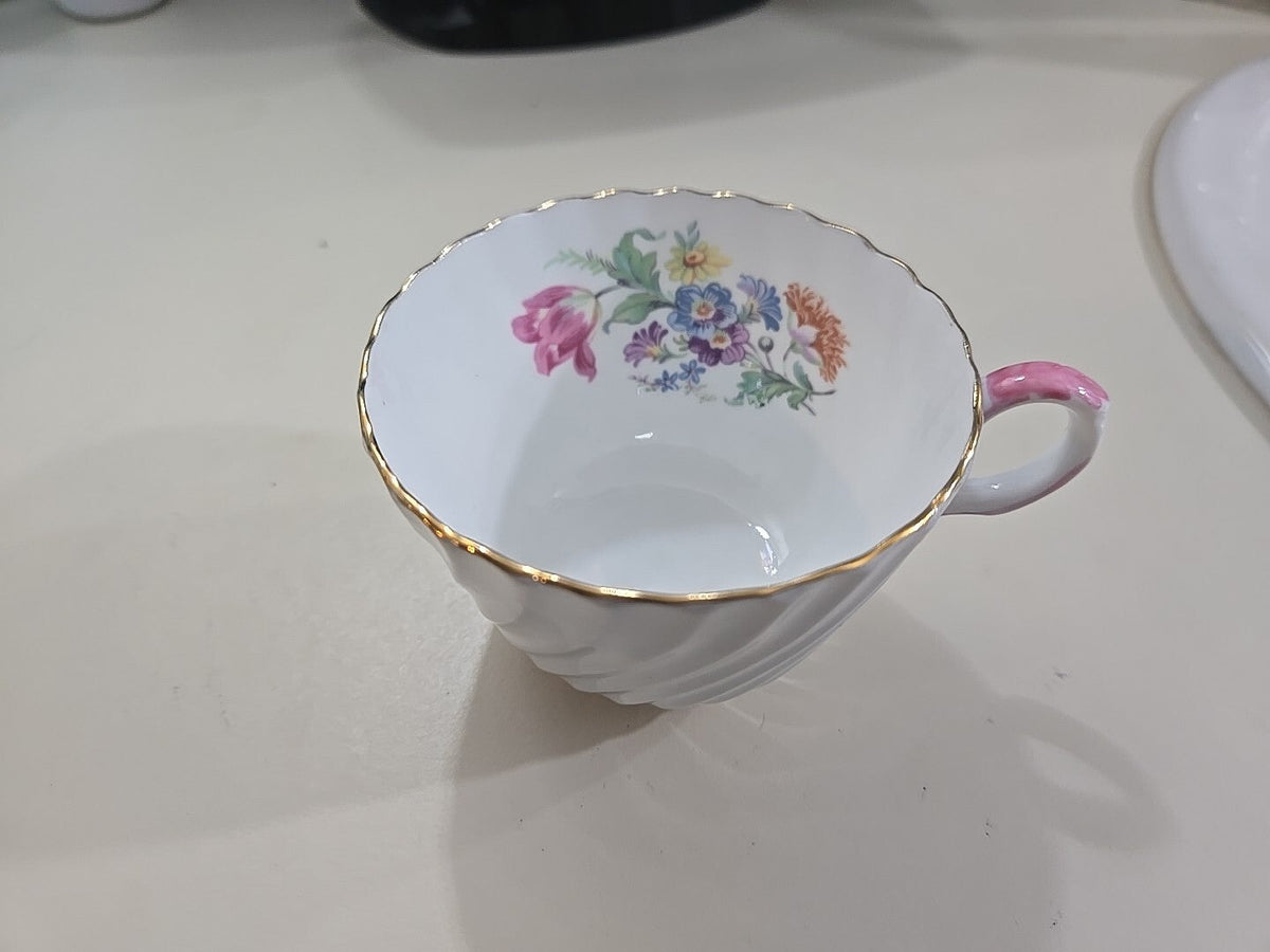 Sweet Vintage Soft Blue Swirl Aynsley Cup  1930's Floral Inside.