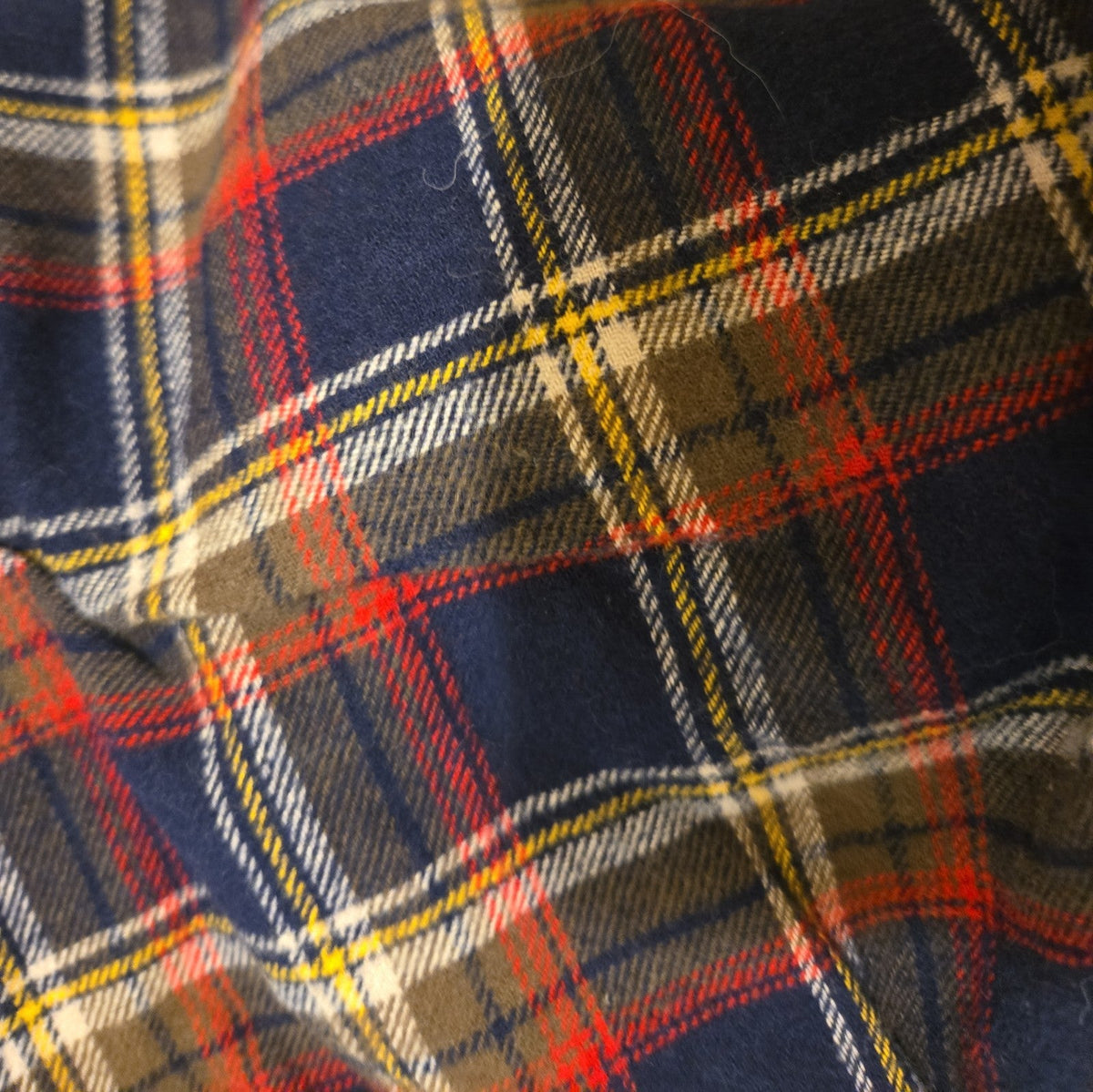 Forever 21 Women's Medium Flannel Cropped Shirt Plaid Striped Button Down Top
