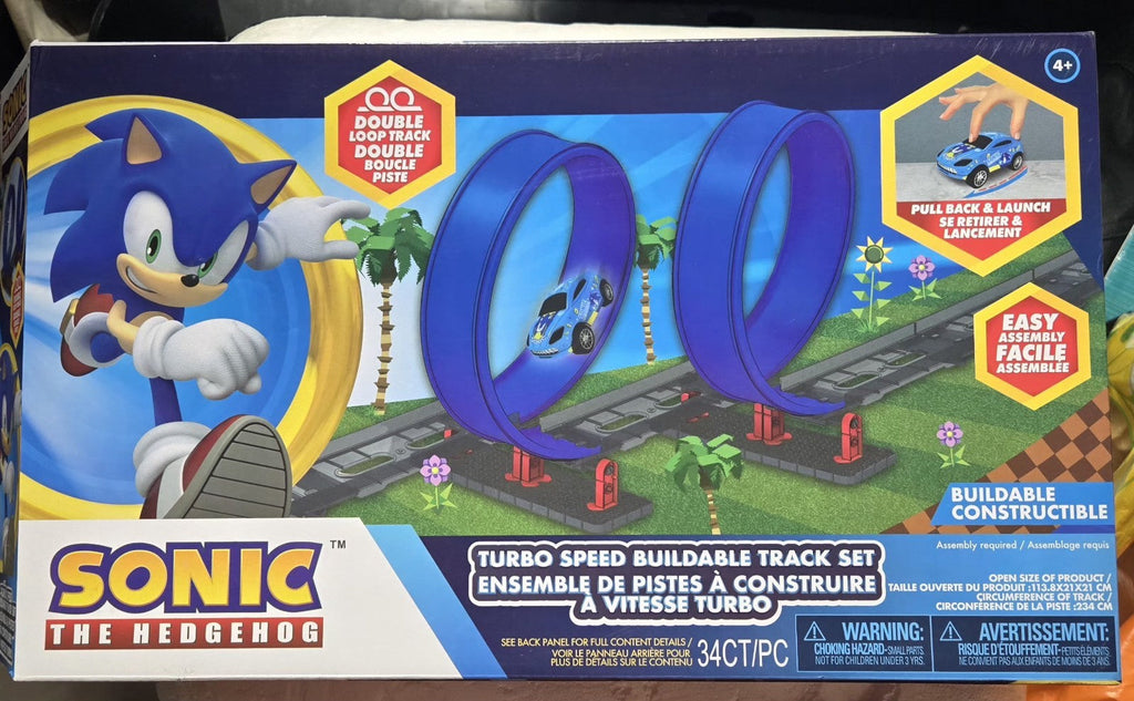 Sonic The Hedgehog Turbo Speed Double Loop Buildable Track Set