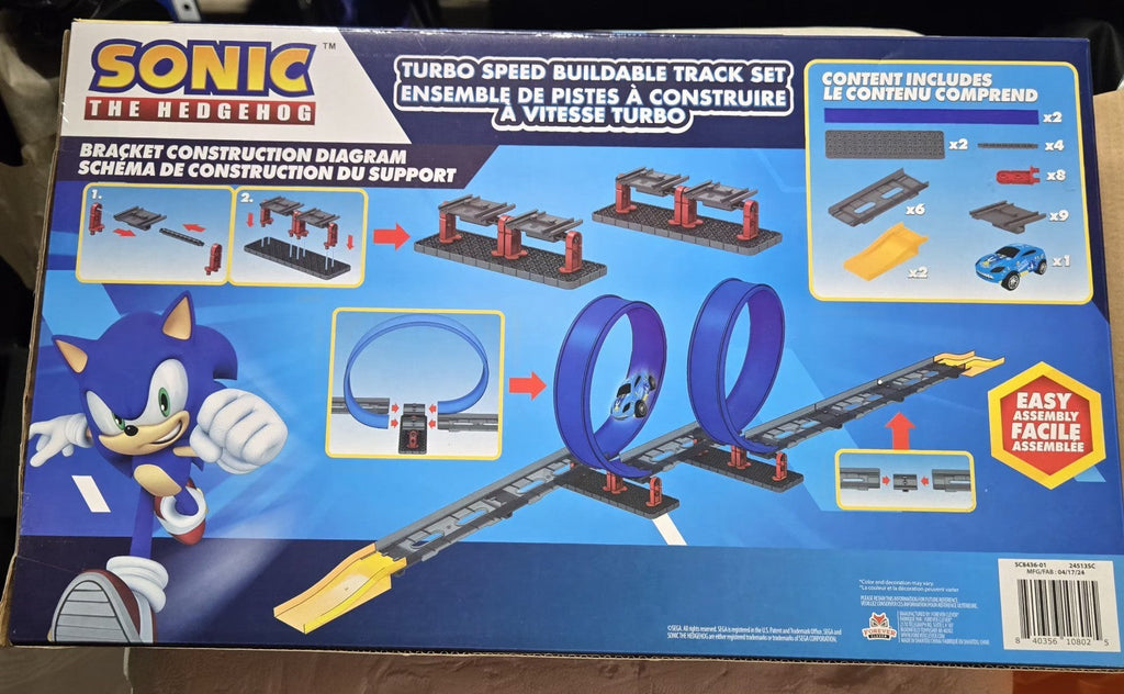 Sonic The Hedgehog Turbo Speed Double Loop Buildable Track Set