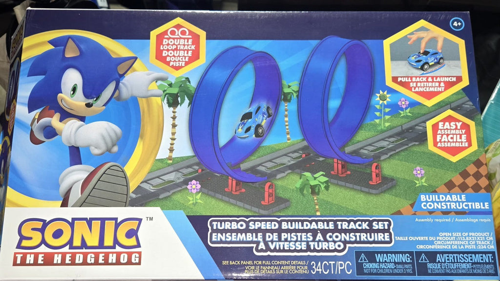 Sonic The Hedgehog Turbo Speed Double Loop Buildable Track Set
