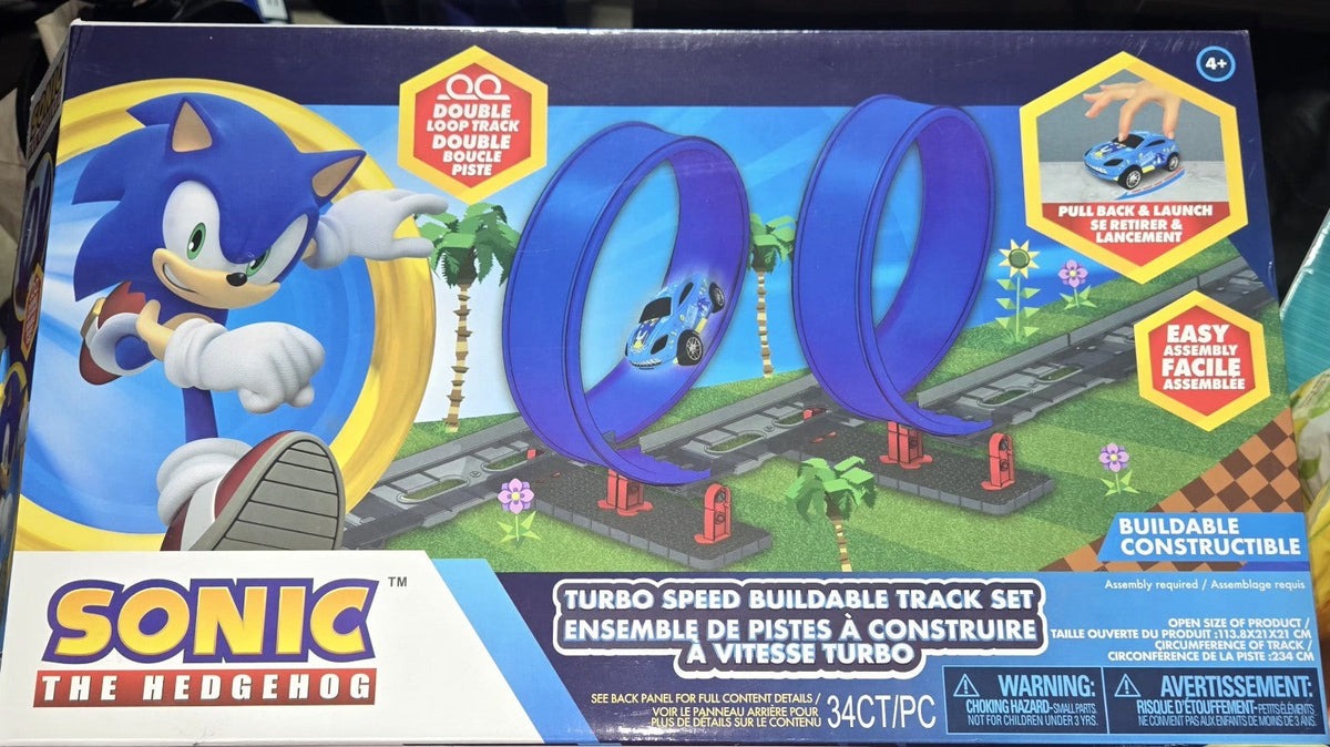 Sonic The Hedgehog Turbo Speed Double Loop Buildable Track Set