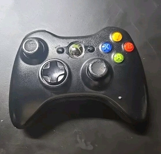 Official Microsoft Xbox 360 Black Wireless Controller Genuine Original OEM