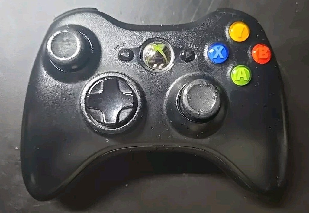 Official Microsoft Xbox 360 Black Wireless Controller Genuine Original OEM