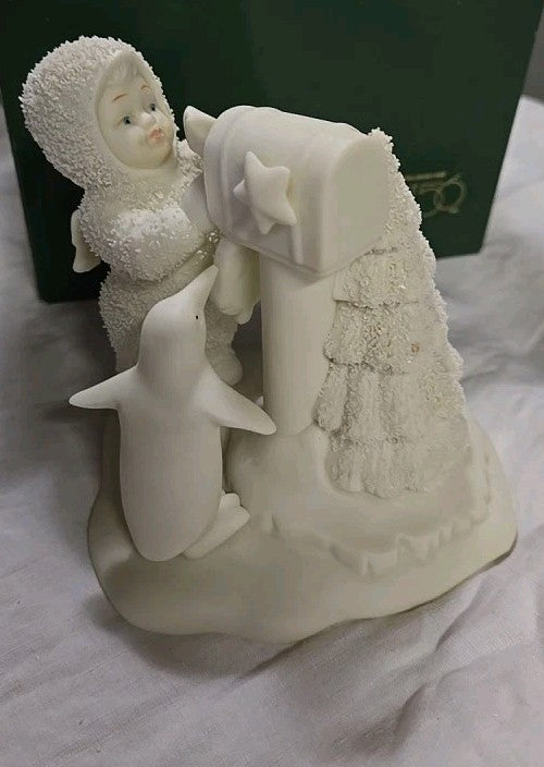 Snowbabies dept 56  " You didn't forget me" retired vintage figurine