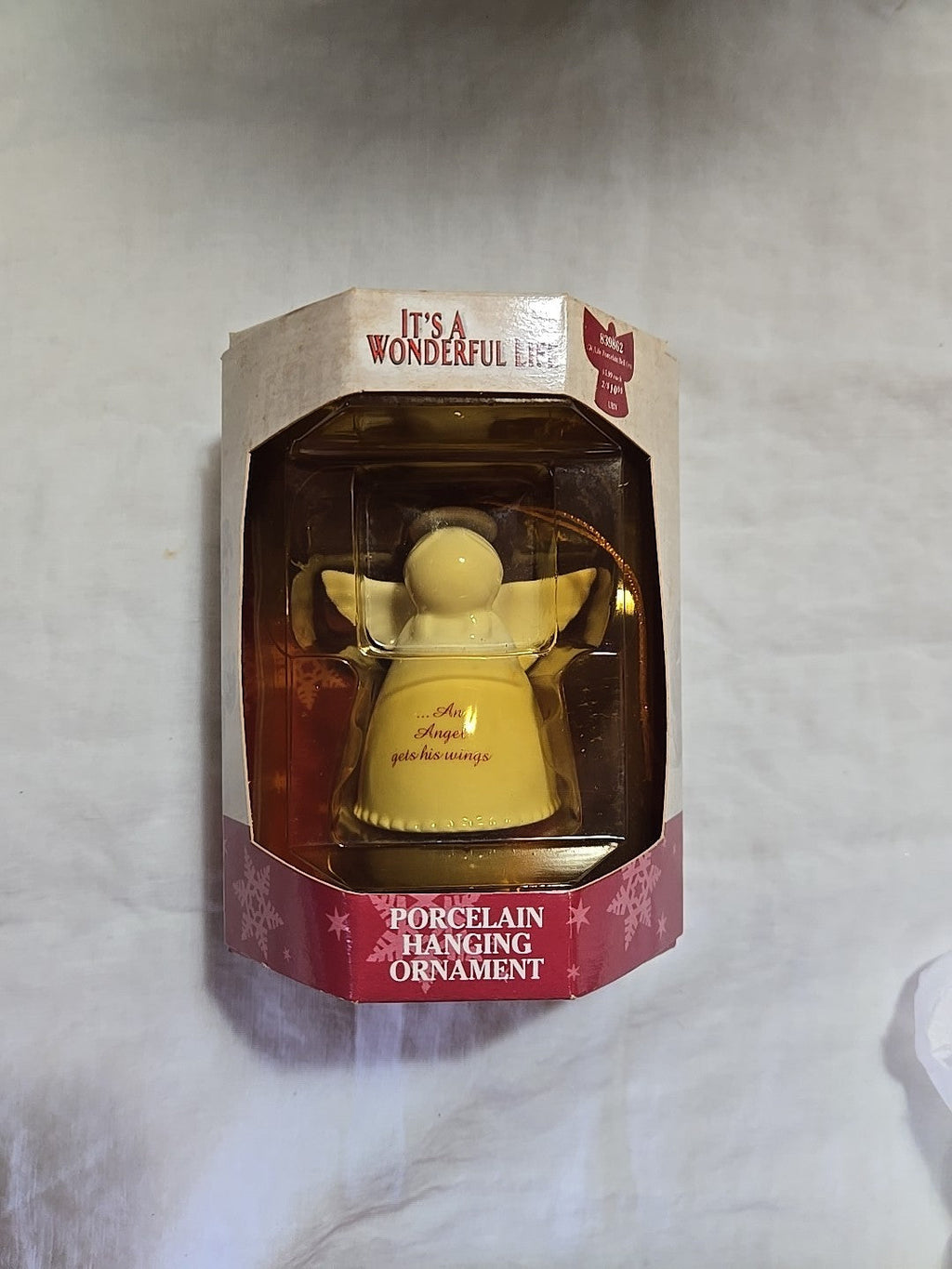 ENESCO Ornament 2003 IT'S A WONDERFUL LIFE Porcelain ANGEL BELL Each Man's.. H81