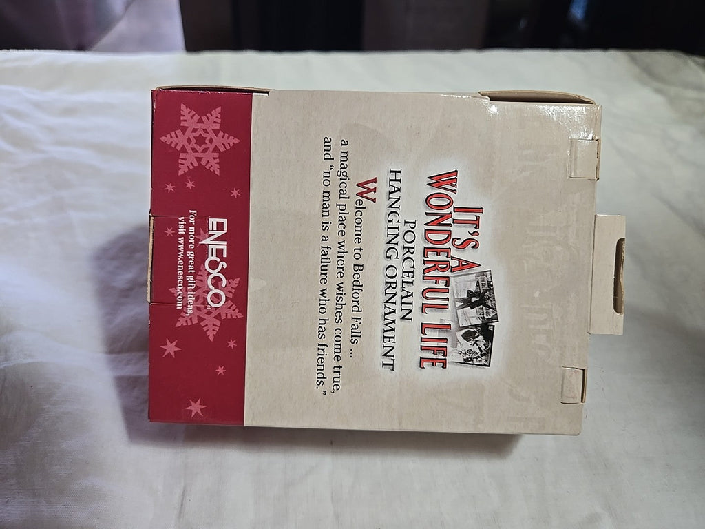 ENESCO Ornament 2003 IT'S A WONDERFUL LIFE Porcelain ANGEL BELL Each Man's.. H81