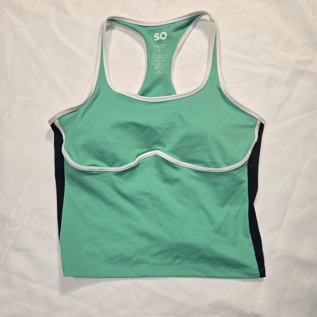 SO Sporty Crop Tank Top- Large