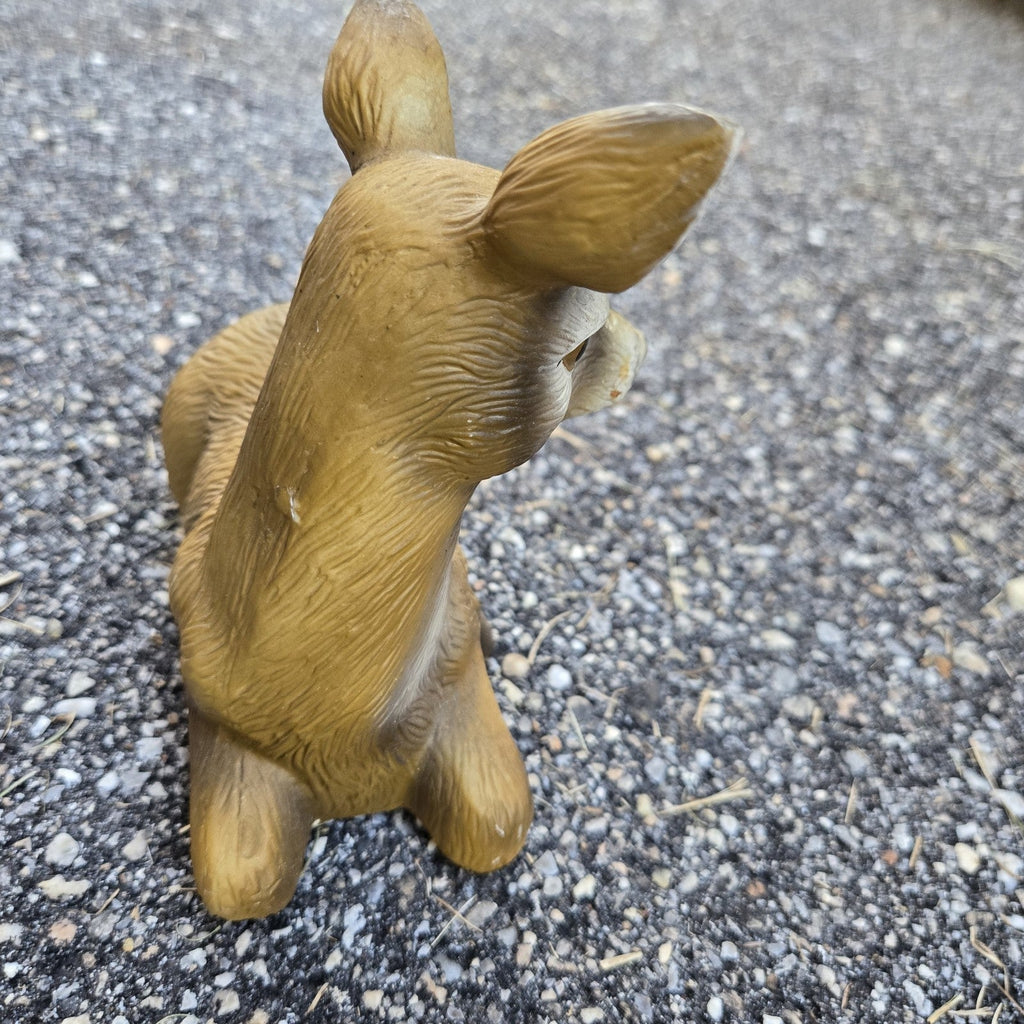 Vintage Flocking Deer Fawn figurine 6inch -made in Japan