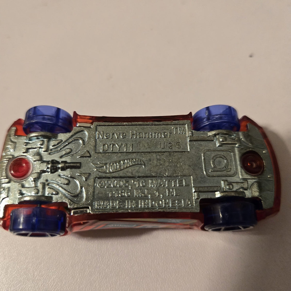 Nerve Hammer DTY11 Hot Wheels Mattel 2005 '16  Red w/ Yellow Windshield