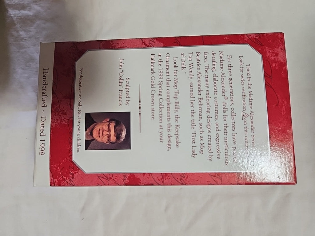 Hallmark Keepsake Mop Top Wendy Christmas Ornament Madame Alexander 1996 NIB