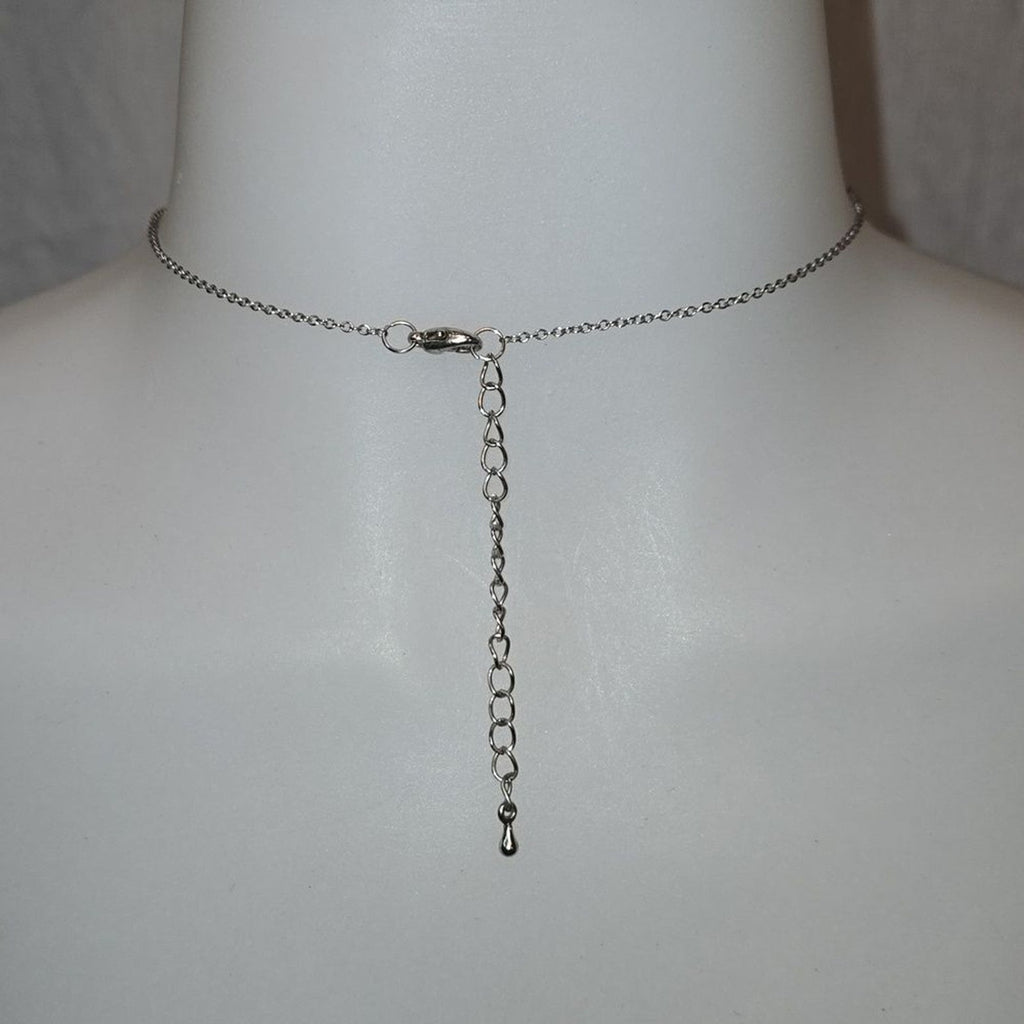 Blue Owl Necklace with Silver chain