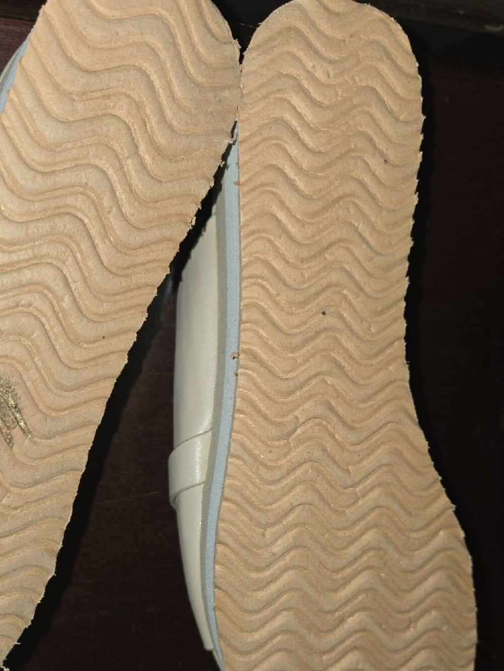 Pierre Dumas Ivory Slide Sandals with Chain Detail