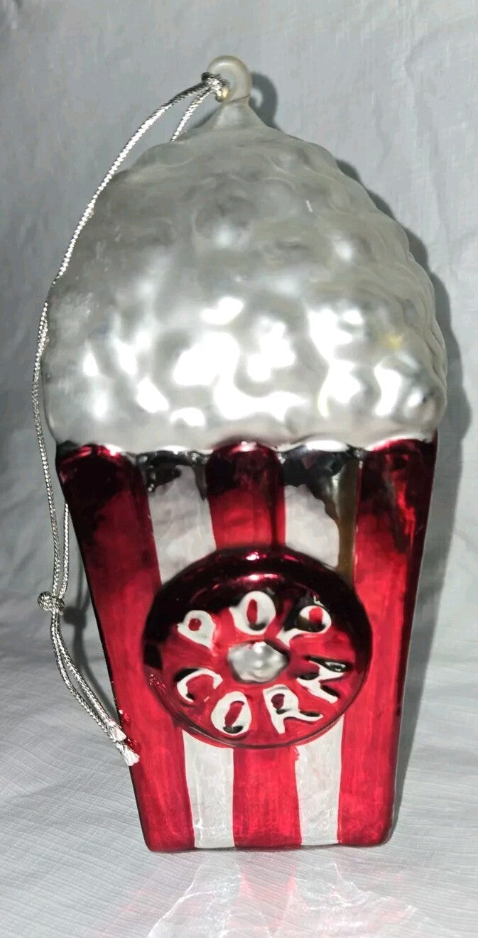 Dept 56 Mercury Glass Popcorn Ornament  #7728-3  7.5"