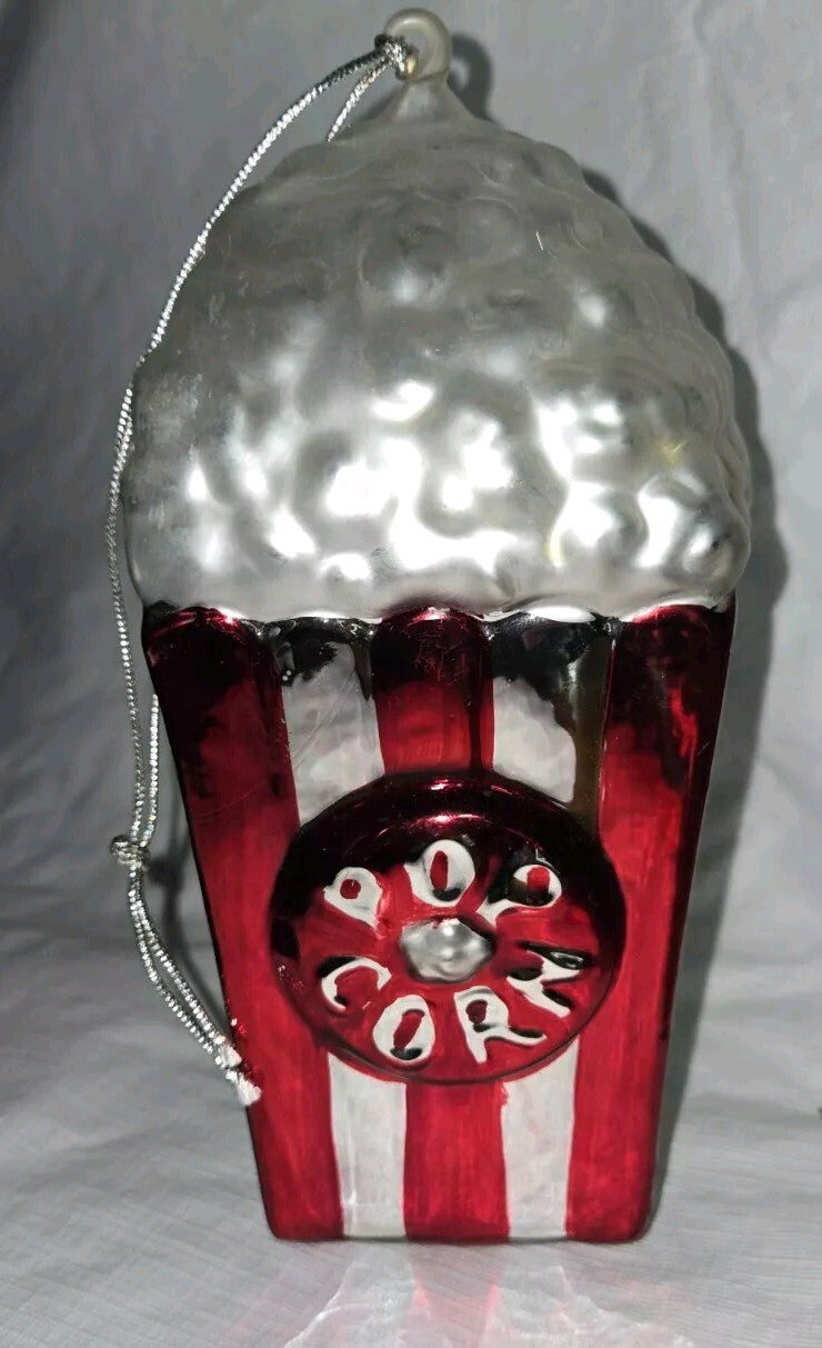Dept 56 Mercury Glass Popcorn Ornament  #7728-3  7.5"