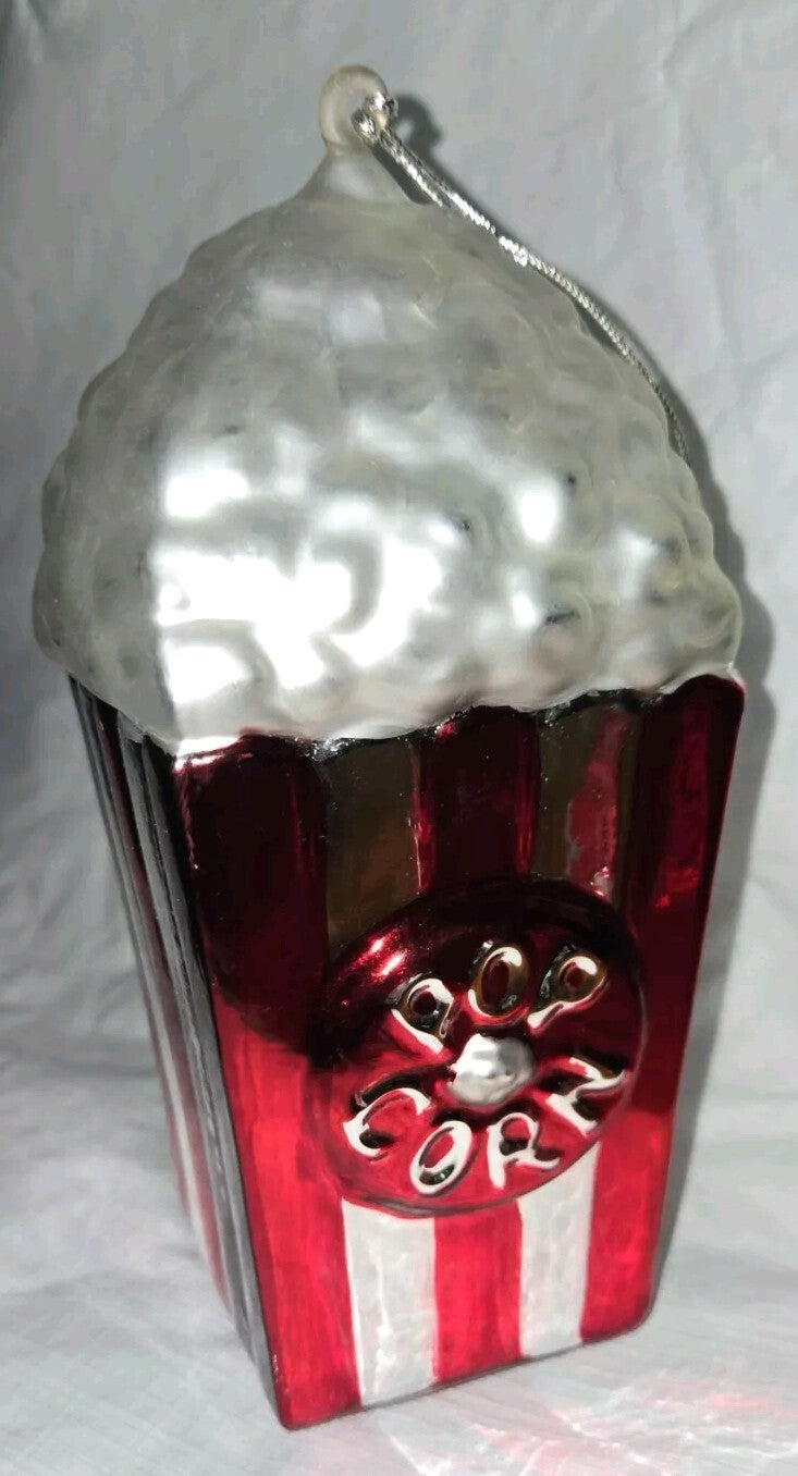 Dept 56 Mercury Glass Popcorn Ornament  #7728-3  7.5"